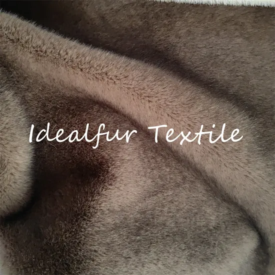 Tissu en fausse fourrure de vison gaufré ultra doux