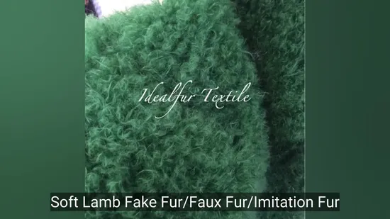Tissu en fausse fourrure d'agneau de qualité supérieure pour des vêtements élégants et tendance