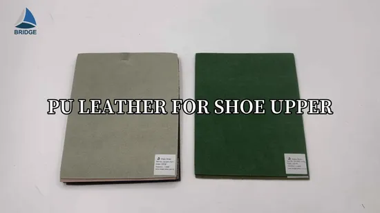 Tissu de support en cuir synthétique floqué PU et pashmina pour tige de chaussure