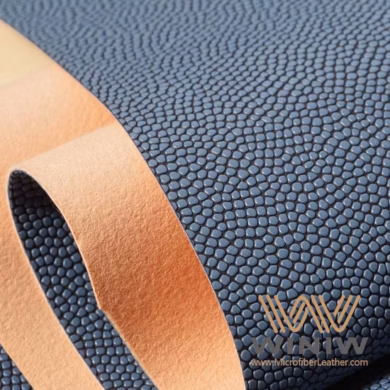 Cuir synthétique microfibre de haute qualité pour basket-ball