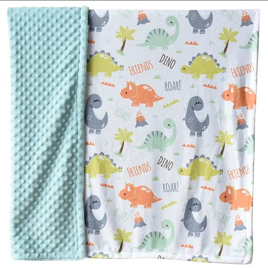 Couverture textile en tissu Sherpa Minky doux et pelucheux