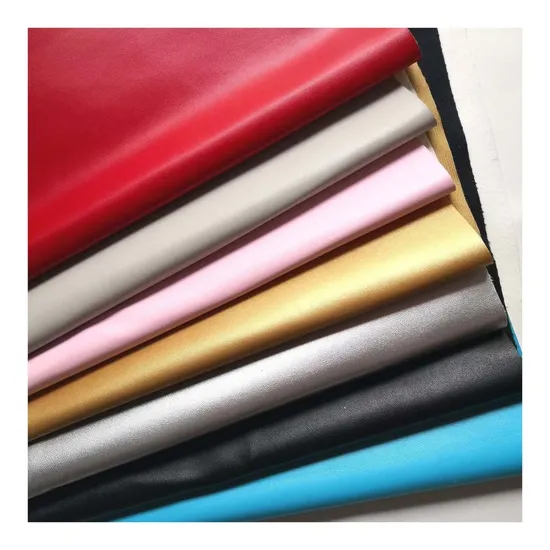 Cuir synthétique enduit de tissu, PU personnalisé, microfibre, daim imperméable, PU artificiel, chaussures, canapé, siège de voiture, sacs à main et fourre-tout