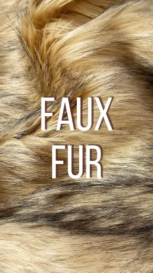 Tissu de moquette Kingcason en jacquard bicolore de luxe gris marron avec col en fausse fourrure de raton laveur