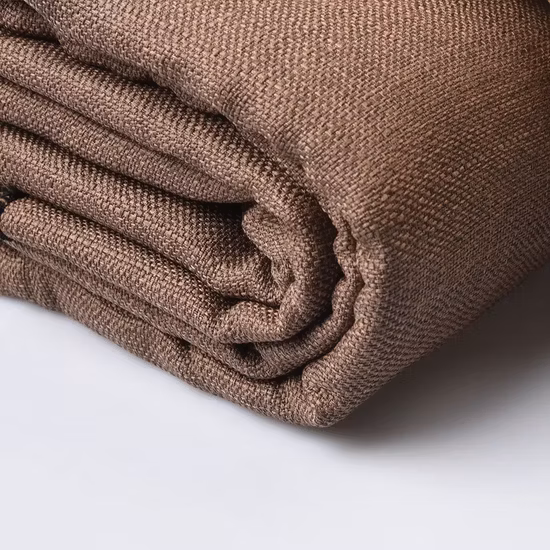 Tissu imitation lin 100 % polyester avec envers personnalisé pour housse de canapé