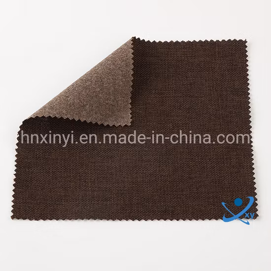 Tissu d'ameublement imperméable aspect lin de Chine pour la maison et le canapé, très populaire en Europe