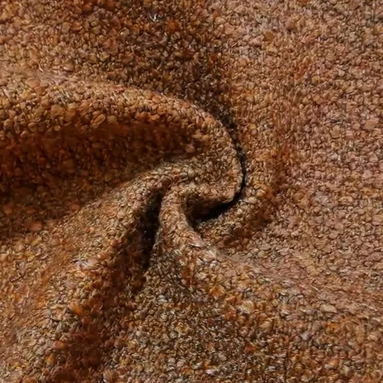 Tissu d'ameublement européen de luxe, tissu bouclé pour canapé, matière première textile