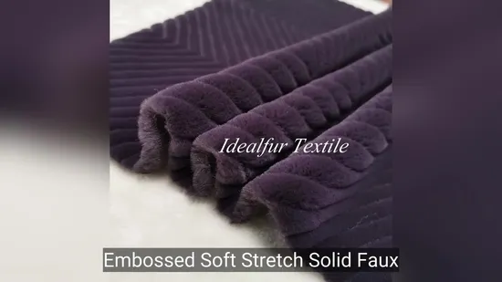 Tissu en fausse fourrure de lapin extensible et doux de qualité supérieure pour l'artisanat