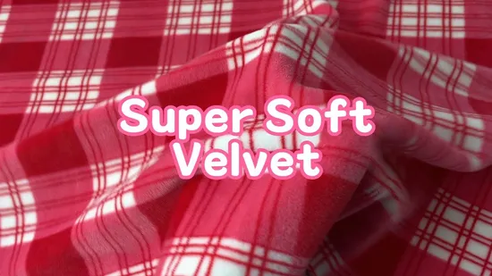 Kingcason 95 % polyester 5 % élasthanne Impression personnalisée Tissu Minky en velours super doux pour textiles de maison Couvertures pour bébé